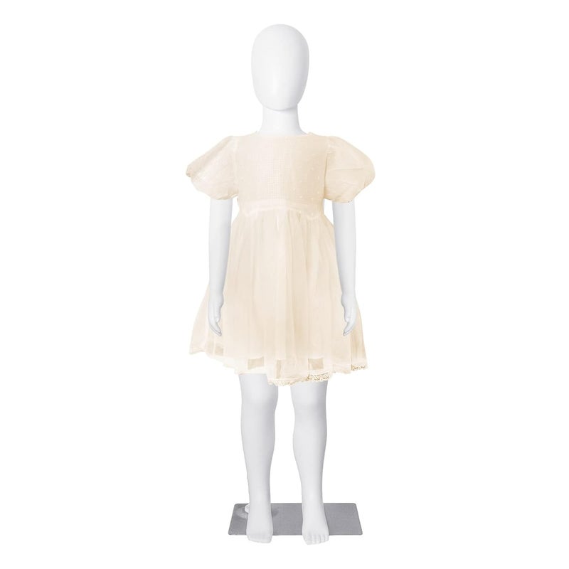 SHAREWIN Kid Mannequin Full Body Adjustable Faceless Mannequin Torso Child Dress Form Realistic Adjustable Detachable Manikin Body Display with Metal Base for Children 43.3 Inches - Image 1
